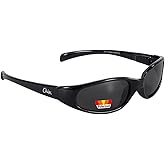 Pacific Coast Chix Heavenly Sunglasses Gloss Black Frames Polarized Smoke Lens