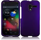 For Motorola Moto X Phone Rubberized Hard Snap On Cover Case Dark Purple Accessory