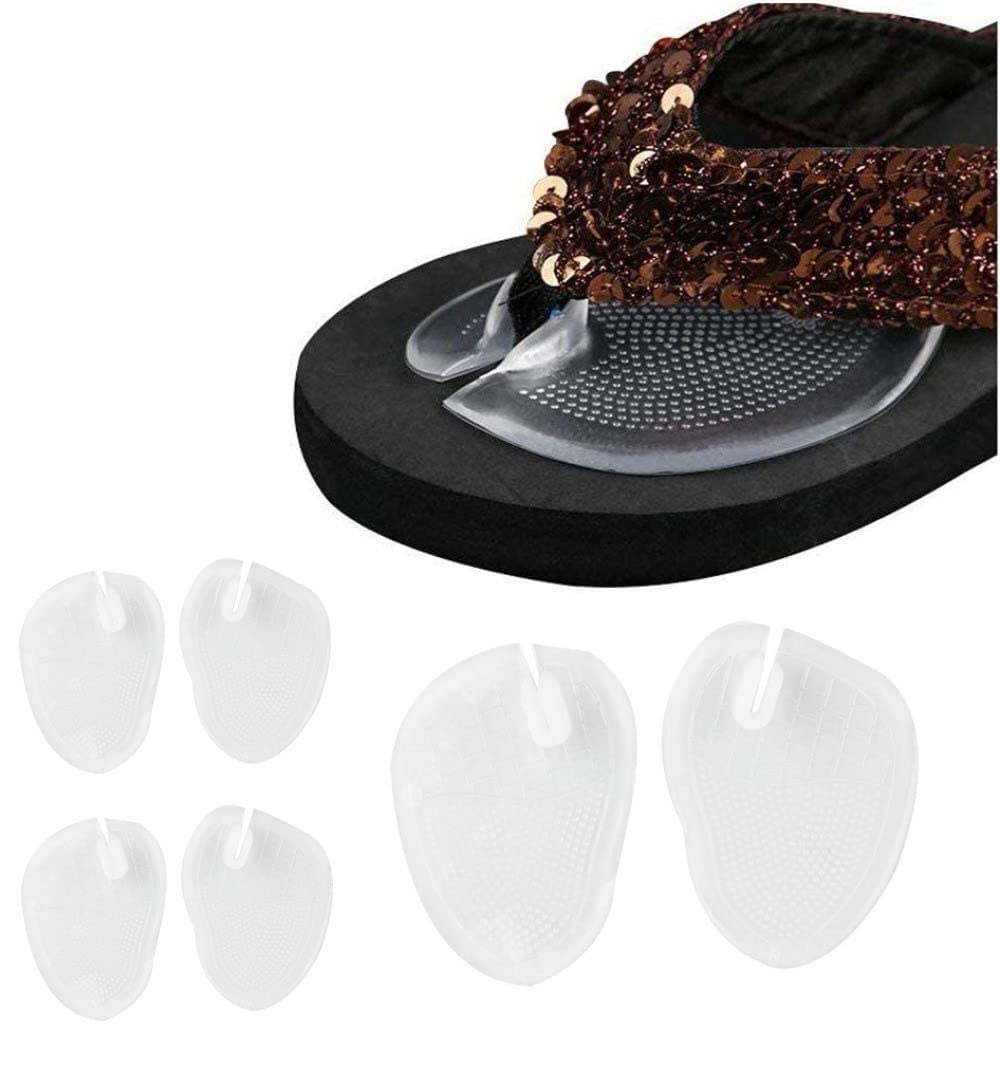 PEDIMEND 6PCS of Silicone Self Adhesive Sandal Protectors - Toe Guards Cushions - Forefoot Insoles Pads - Prevent Foot Burning/Cuticle/Corns/Callus – Unisex - Toe – Foot Care