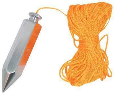 Silverline Plumb Bob & Line 118g Yellow Heavy Duty Construction Bricklaying