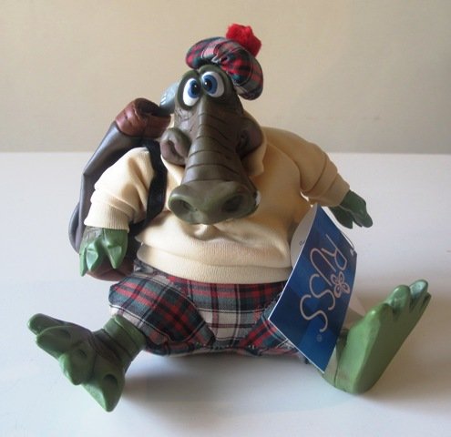 Country Folk by Russ Berrie ~ Al. E. Gator the Golfing Frog