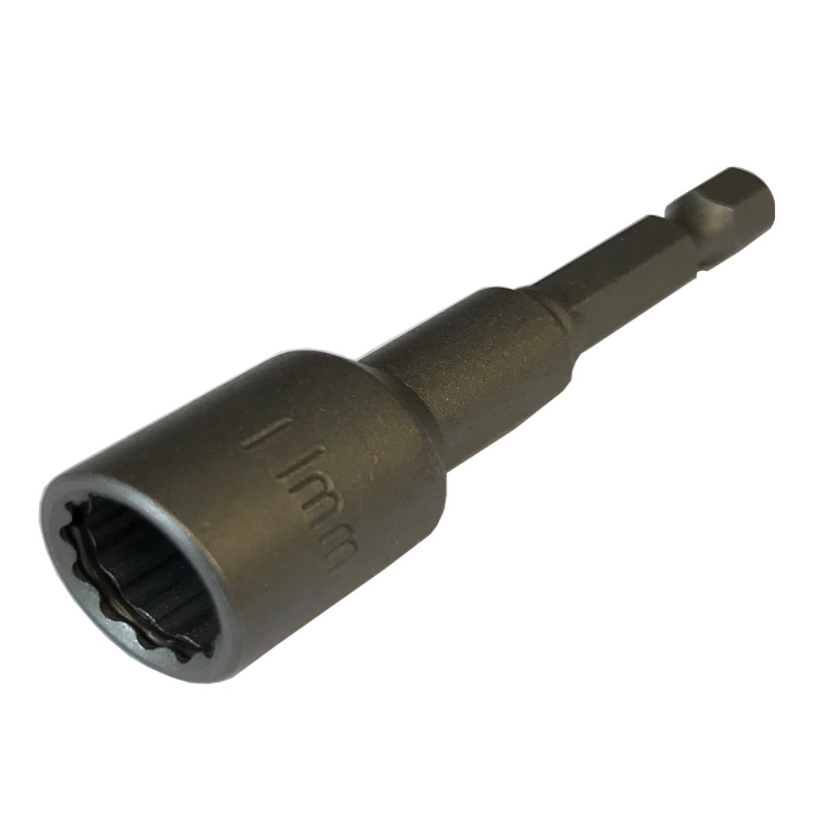 11mm Bi Hex Nut Driver With Retaining Clip to Hold Fixings - Ideal For Roofing Cladding Tech Screws
