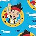 Bumkins Disney Baby Reusable Snack Bag Large, Jake & The Neverland Pirates Blue