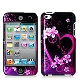 Importer520 Hard Snap-on Skin Case Cover Accessory for Ipod Touch 4th Generation 4g 4 8gb 32gb 64gb (Pink Heart)