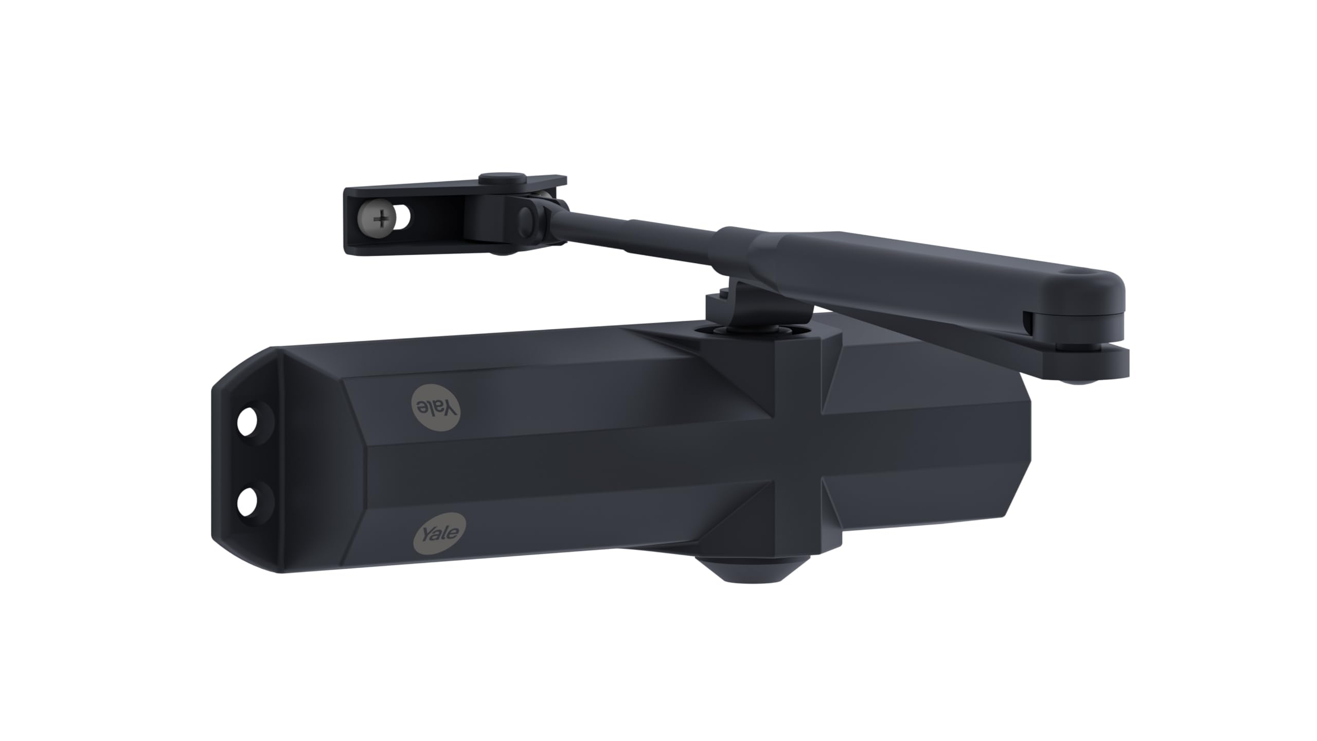 Yale 4000-0004-00-55 Door Closer with Retainer Arm Black 4000 Series Body + Arm Retainer Box