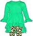 Unique Baby 3 Piece Girls Outfit with Top Legging and Scarf Toddler Girls' Clothing Sets