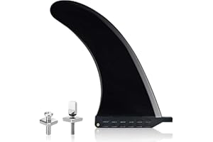 Lvsnro Surf SUP Fin - Free No Tool Fin Screw 9 inch Center Fin,for Surfboard Longboard and Paddleboard,with Free No Tool Screws