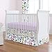 Carousel Designs Bright Wildflower Crib Skirt Gathered 14-Inch Length