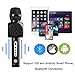 Wireless Bluetooth Karaoke Microphone, Ming Haidi Bluetooth Microphone, Portable Microphone and Speaker for Home KTV Outdoor Picnic Family Party Music,for iOS & Android Smartphone (Black-1)