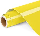 Lya Vinyl Permanent Vinyl 12x4ft Yellow for Cricut Silhouette Glossy Self