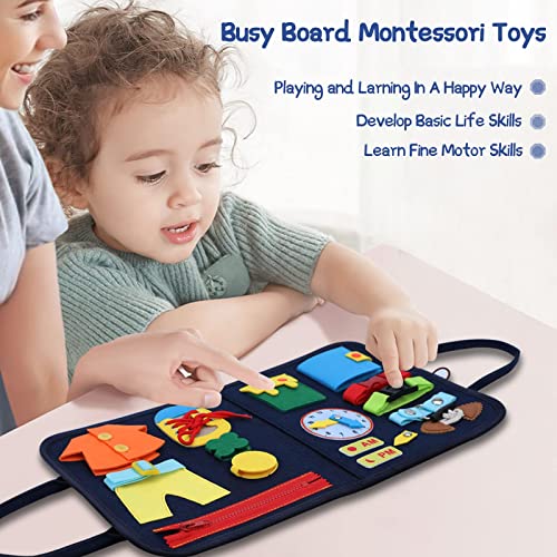 Busy Board, WETONG Montessori Toys Gifts for Year Old