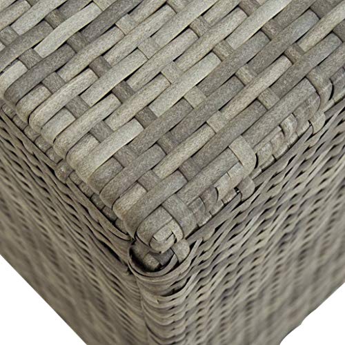 Canditree Outdoor Large Storage Box Rattan, Storage Container for Patio