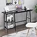 Tangkula Computer Desk with Shelves, Modern Trestle Desk Home Office Desk with Storage Shelf, Space Saving Study Writing Desk, Desk for Bedroom