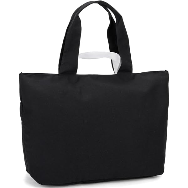 NGIL Extra Large Utility Tote Bag - 23" Open Top, Water Resistant, Spring Collection (Black) - View #7