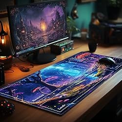 EDGFRTOIO Playmat with Zones for MTG Card Game