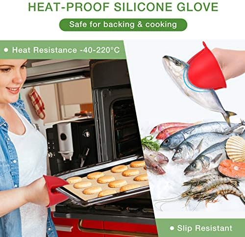 Vemingo Tapis de Cuisson en Silicone,3 Pièces sans BPA Anti-Adhérent Toile Feuille de Cuisson Patisserie,Inclure Gant de Cuisine et Brosse en Silicone, Réutilisable, Facilement Lavabet(40 * 30) - Cuisine A Vivre Vemingo Tapis de Cuisson en Silicone,3 Pièces sans BPA Anti-Adhérent Toile Feuille de Cuisson Patisserie,Inclure Gant de Cuisine et Brosse en Silicone, Réutilisable, Facilement Lavabet(40 * 30)