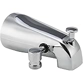 Solimeta Upgrade Copper Internal Fittings Tub Spout with Diverter Chrome, Bathtub Faucet with Shower Diverter