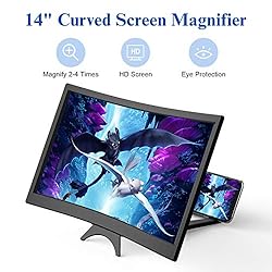 14" Curved Screen Magnifier for Cell Phone -3D HD