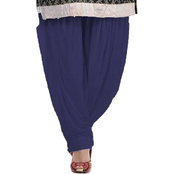 Sharvgun Plain Punjabi Patiala Salwar Viscose Lycra Trouser Indian Baggy Pants For Women Dhoti