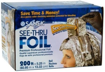 Graham 200 Ft Sanek See Thru Foil Roll Hair Color Processing Style Highlighting by Graham Professional by Graham Professional
