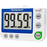 Thomas 5013 Traceable Flash LED Alert Big-Digit Alarm Timer, 0.01 Percent Accuracy, 2-1/4" Width x 3-1/2" Height x 5/8" Depth