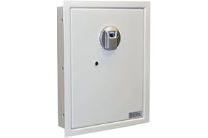 PROTEX SAFE CO. Protex Safe Fingerprint Wall Safe (FW-1814Z), fingerprint locking system, Burglary Resistant wall safe, digital electronic locking system, velvet interior, automatic door opening, 2 Removable shelves