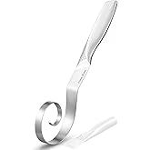 Seamless Danish Dough Whisk Stainless Steel, Hand Mixing Tool for Sourdough Bread Baking, Integrated Design, No Flour Residue Inside The Whisk After Used, A Good Baking Starter