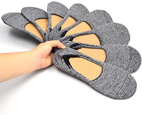 Fter Men's No Show Socks 8 Pack Casual Loafers Boat Shoe Liner Invisible Cotton Socks