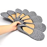 Fter Men's No Show Socks 8 Pack Casual Loafers Boat Shoe Liner Invisible Cotton Socks