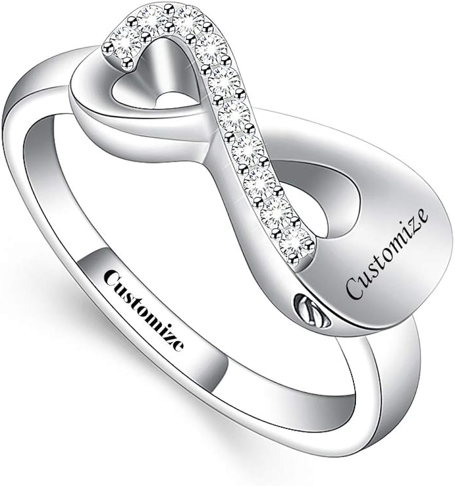 Infinity Mini Ring Hold Loved Ones Ashes Cremation Urn Ring