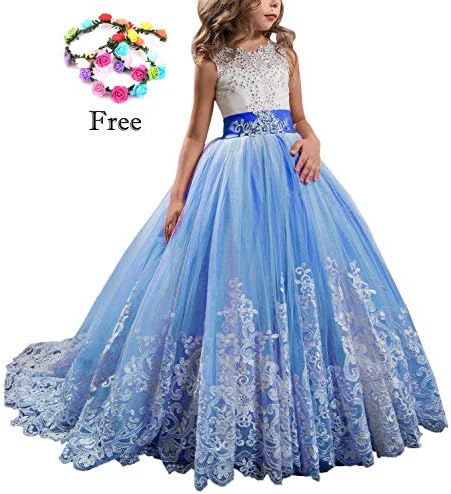 Magicdress Princess Lilac Long Girls Pageant Dresses Kids Prom Puffy Tulle Ball Gown 26