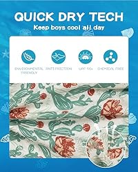 SURF CUZ Boys Swim Trunks Swimsuit for Toddler Boys