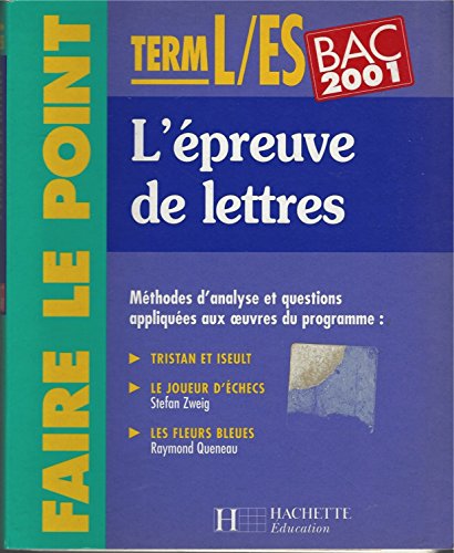L' épreuve de lettres