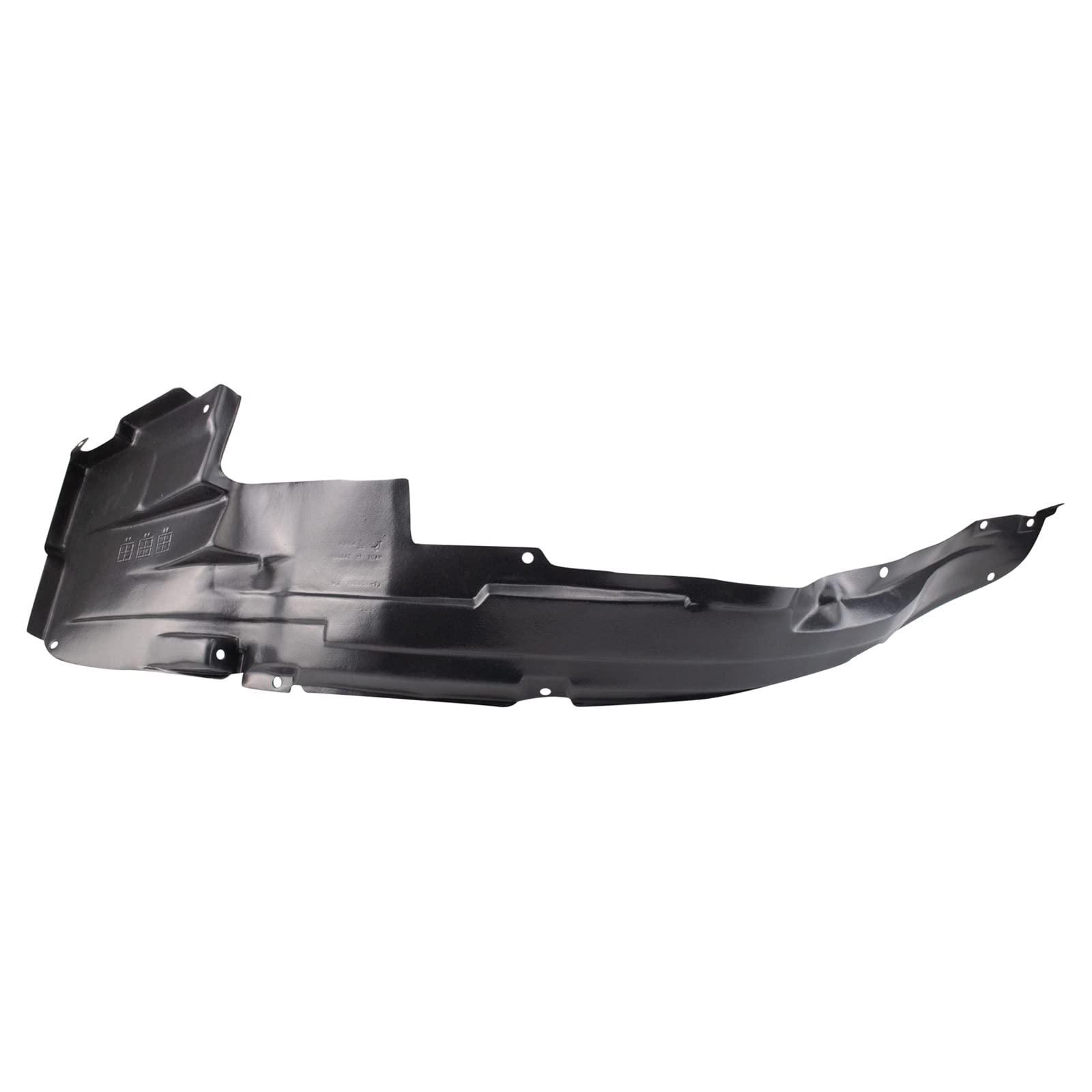 TRQ Front Left Inner Fender Liner Black Drivers