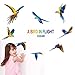 SWORNA Nature Series 8 Flying Macaw Parrot Vinyl Removable DIY Wall Art Mural Nursery Sticker Decor Decal for Baby Kids Girl Bedroom Playroom Bathroom Kindergarten Living Room Classroom 29