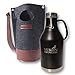 Yukon Growlers Premium Insulated Stainless Steel Growler with Felt Case - Keep Your Beer Cold and Carbonated for 24 Hours - Double-Walled Vacuum Growler with Swing-Top Lid and Handle for Easy Pouring
