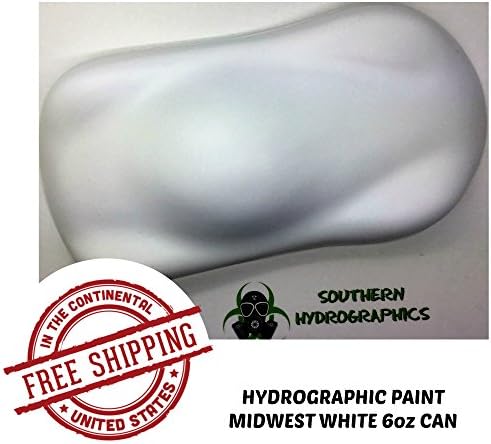 Base Coat - Midwest White - 6oz Aerosol - Hydro Film Dip Paint - Hydrographics Film - Hydro Dip Film - Hydrographic Film - Water Transfer Printing - Hydro Dipping