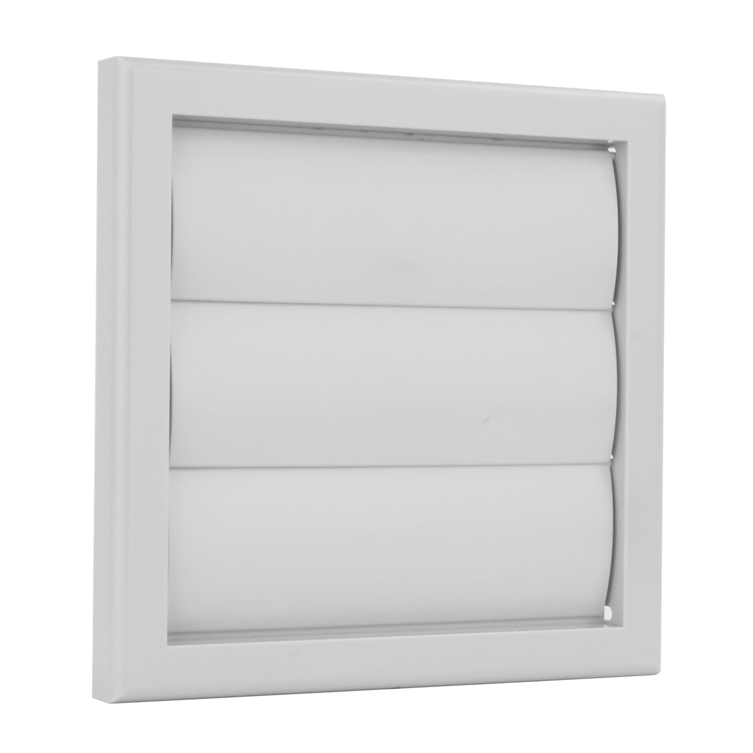 Vents 100mm Grey External Gravity Vent Grille – 155x155mm Diameter Outside Wall Cover for Extractor Fans, Bathroom & Tumble Dryer