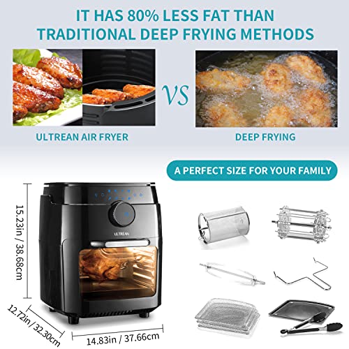 Ultrean Air Fryer oven, 12.5 Quart Airfryer Toaster Oven with