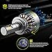 LED Headlight Bulbs GeeMai All-in-one Conversion Kit-H7,Super Bright 4 Top CSP Light Source, 360° No Dead Light,14000LM/100W,6500K White Light-50000 Hour Service Life.