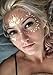 Gold Temporary Tattoos by Golden Ratio Tats, Metallic Festival Face Paint, Gold and White Masquerade Tattoos (Wifey Face Mask)