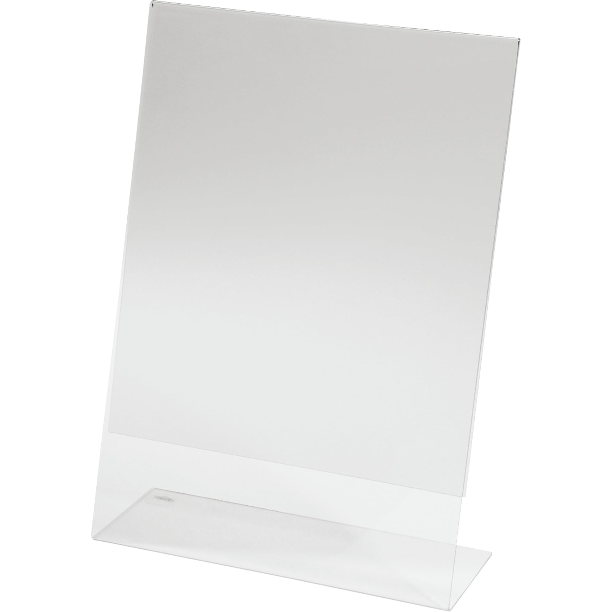 SIGEL TA210 Sign Holder, slanted, for A4, single-sided presentation, uv resistant acrylic, transparent, 1 Piece — image 1
