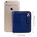 YALUXE Women's RFID Blocking Small Compact Leather Wallet Ladies Mini Purse with ID Window Blue RFID