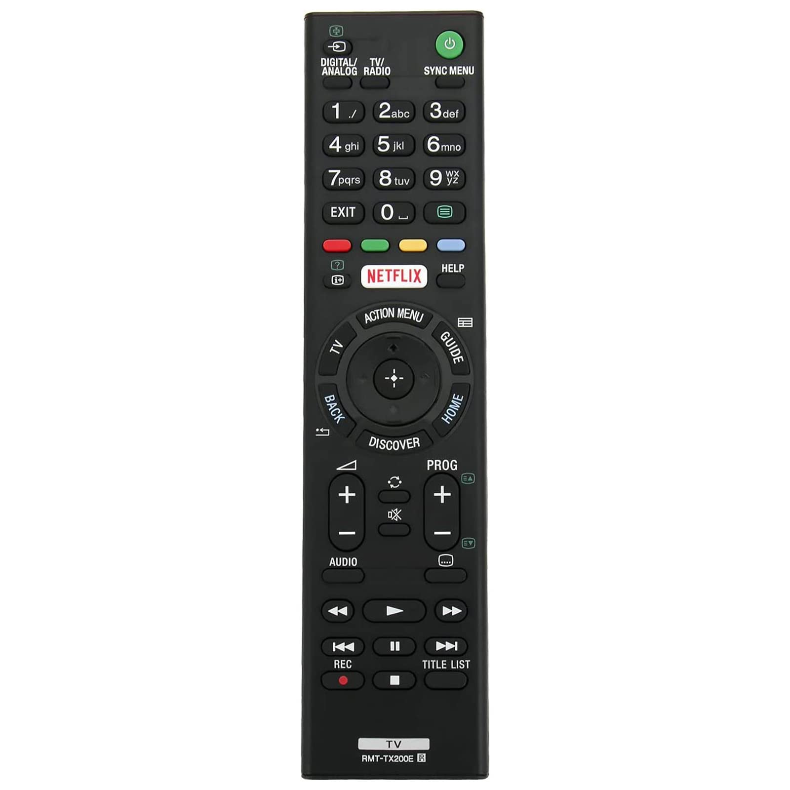 VINABTY RMT-TX200E Replacement Remote Control Fit for Sony TV KD-65XD7004 KD-65XD7005 KD-49XD7005 KD-50SD8005 KD-43X8000D KD-49X7000D KD-55X7000D KD-49XD7004 KD-55XD7004 KD-65X7500D KD-55XD7005