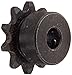Tsubaki 35B10FF Finished Bore Sprocket, Single Strand, Hardened Teeth, Inch, #35 ANSI No., 3/8
