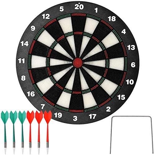 Dart board with darts and tip, priced at $25.88.