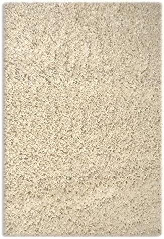 Sultansville CVL-CR-46 Colorville Collection High-Pile Soft Shag Area Rug, Cream