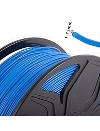 tianse Pla + 3d impresora filament, Dimensional precisión +  0,03, bobina de 2.2 pound,, azul