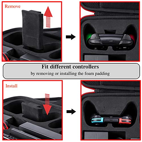 image for Zadii Hard Carrying Case Compatible with Pokeball Plus and Nintendo Sw