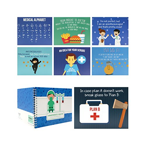 Perfect Anesthesiologist Gifts - Booklet for Your Anesthetist Doctor - Great Idea to Say Thank You After Your Surgical Procedure - Includes Stickers, Jokes and Quotes - Perfect For a Nurse Anesthetist